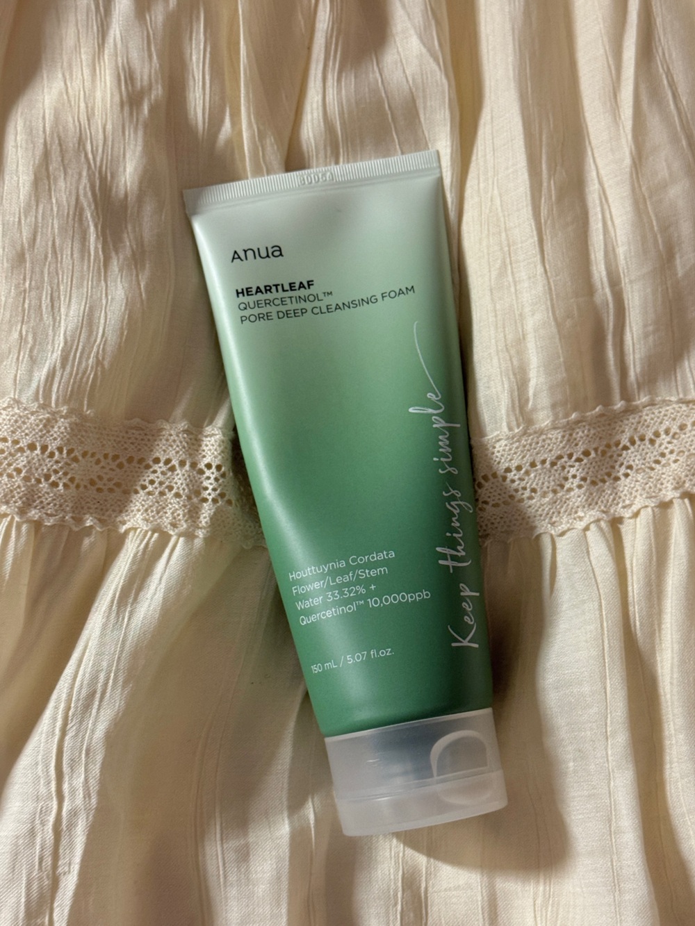Anua Heartleaf Quercentinol Foaming Cleansing Wash Kbeauty Like New with Box